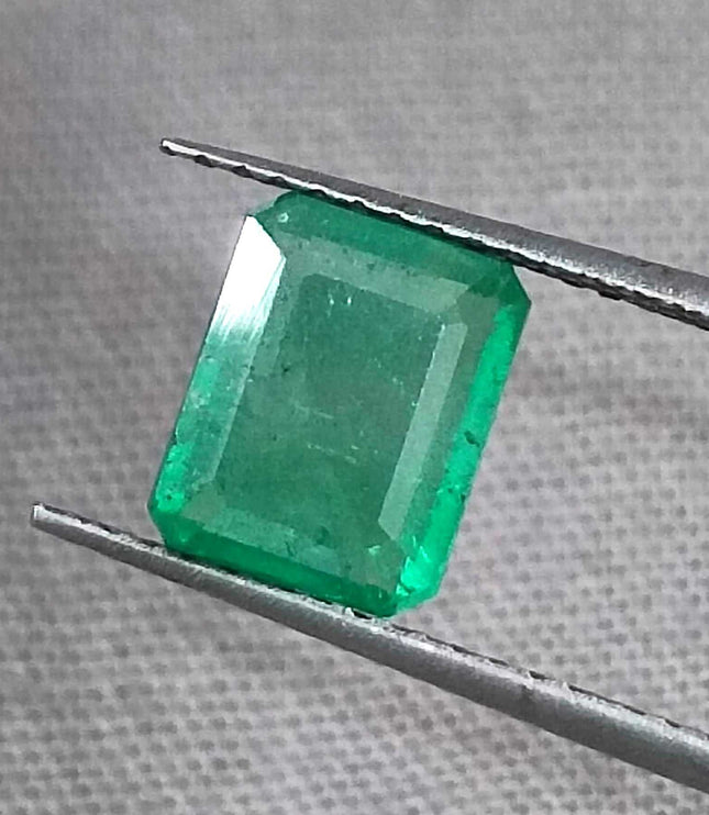 Certified 1.32ct Zambian Emerald, Natural Loose Gemstone