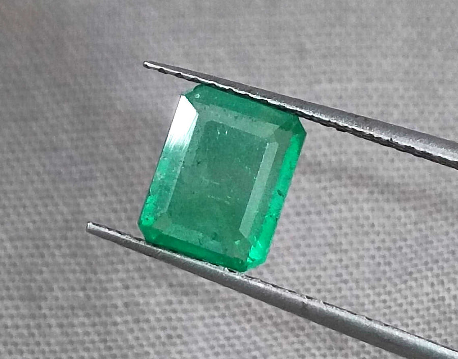 Certified 1.32ct Zambian Emerald, Natural Loose Gemstone