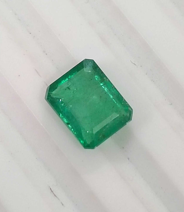 Certified 1.32ct Zambian Emerald, Natural Loose Gemstone