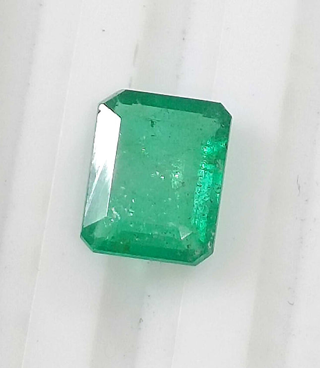 Certified 1.32ct Zambian Emerald, Natural Loose Gemstone
