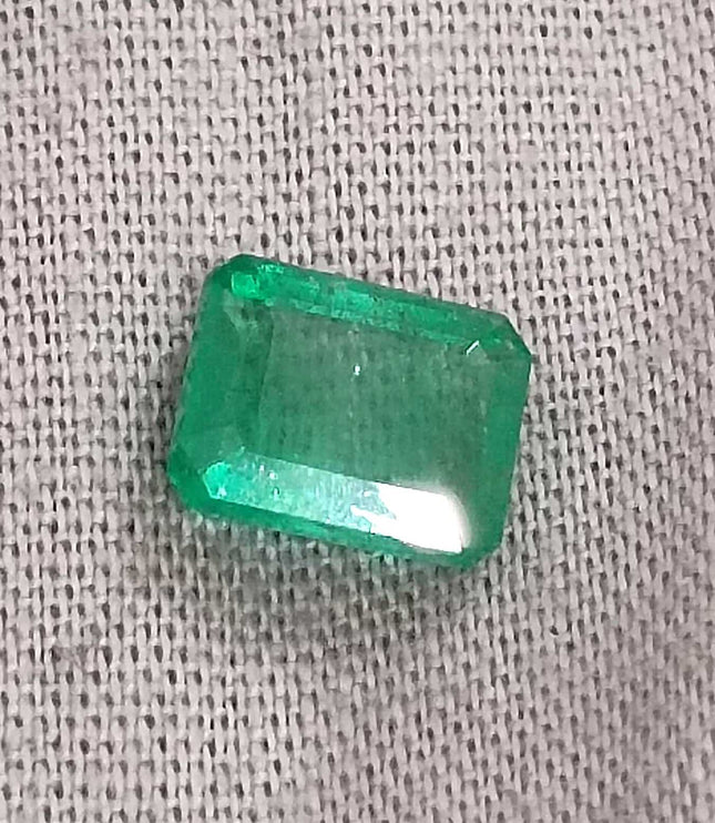 Certified 1.32ct Zambian Emerald, Natural Loose Gemstone