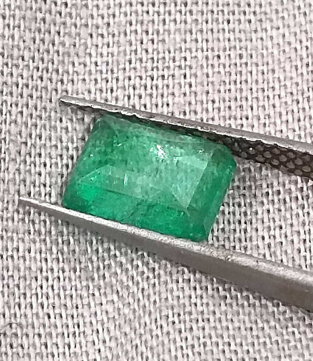 Certified 1.32ct Zambian Emerald, Natural Loose Gemstone
