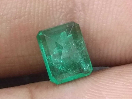 Certified 1.32ct Zambian Emerald, Natural Loose Gemstone