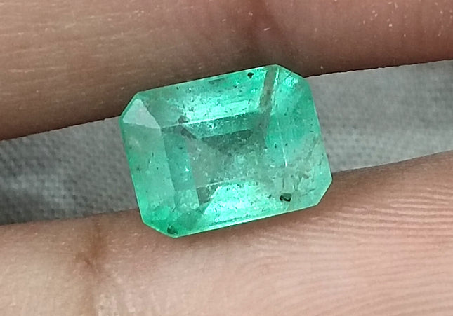 GSI Certified 2.43ct  Ethiopian Emerald, 100% Natural Gem