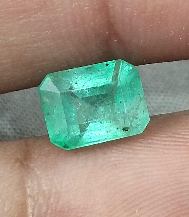 Ethiopian Emerald 2.43ct Certified  Natural Medium Light Green Gemstone