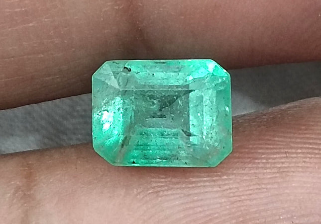 GSI Certified 2.43ct  Ethiopian Emerald, 100% Natural Gem