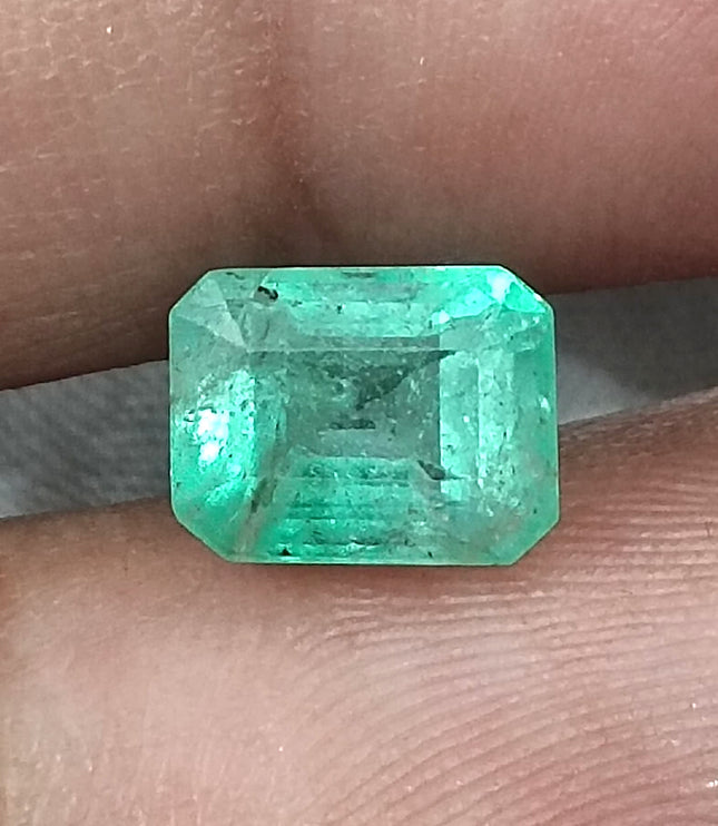 Ethiopian Emerald 2.43ct Certified  Natural Medium Light Green Gemstone