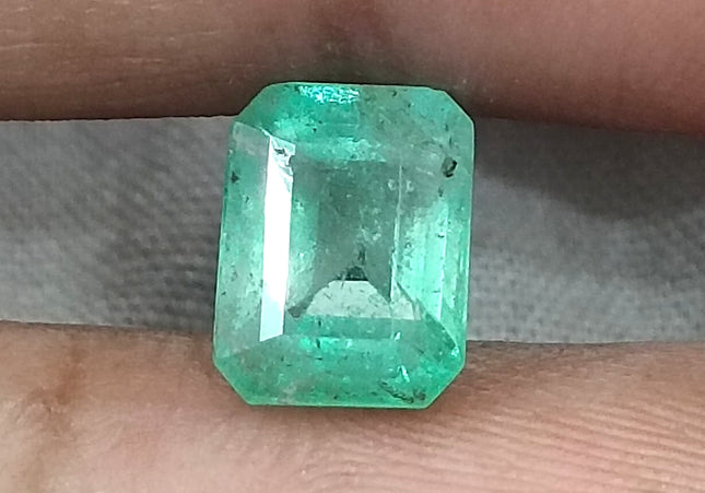 GSI Certified 2.43ct  Ethiopian Emerald, 100% Natural Gem