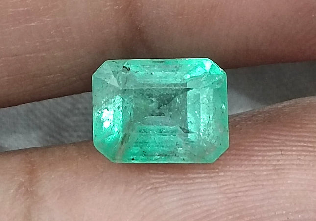 GSI Certified 2.43ct  Ethiopian Emerald, 100% Natural Gem