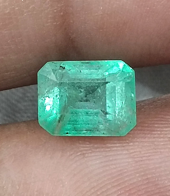 Ethiopian Emerald 2.43ct Certified  Natural Medium Light Green Gemstone