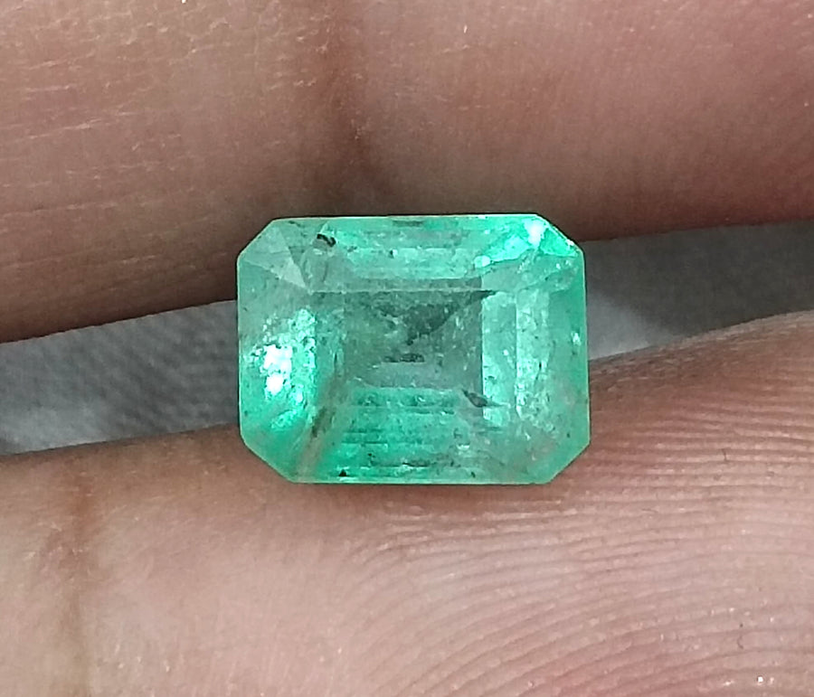 Ethiopian Emerald 2.43ct Certified  Natural Medium Light Green Gemstone