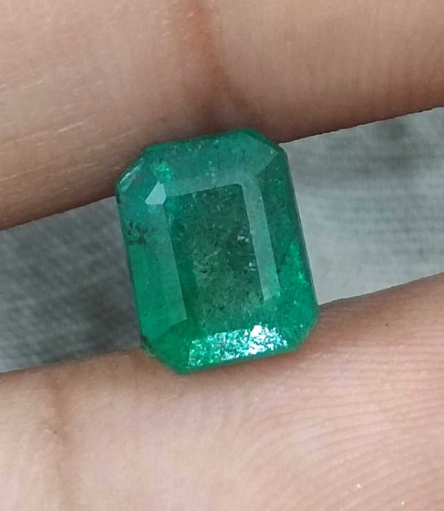 Certified 2.59ct Natural Gemstone Zambian Emerald