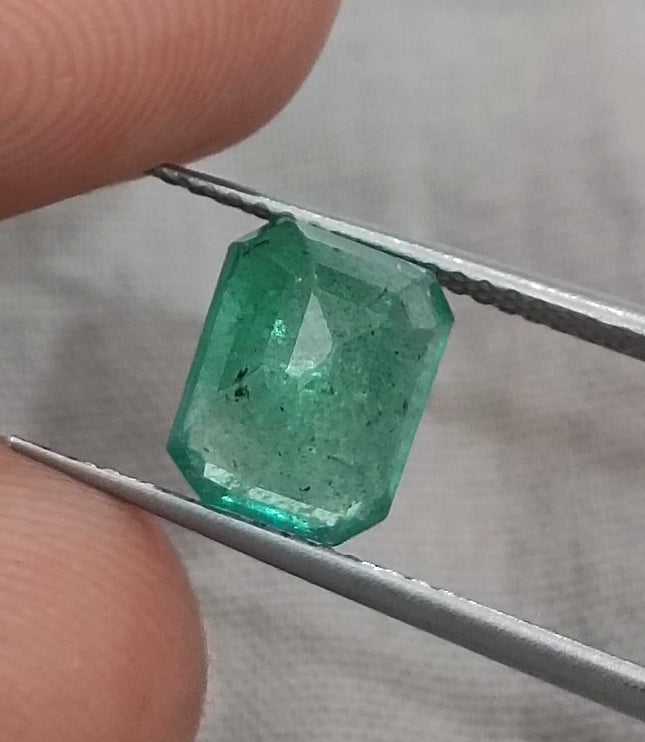 Certified 2.59ct Natural Gemstone Zambian Emerald