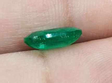 Natural Zambian Emerald 2.03ct Certified Deep Green Cushion Cut Earth Mined Gemstone