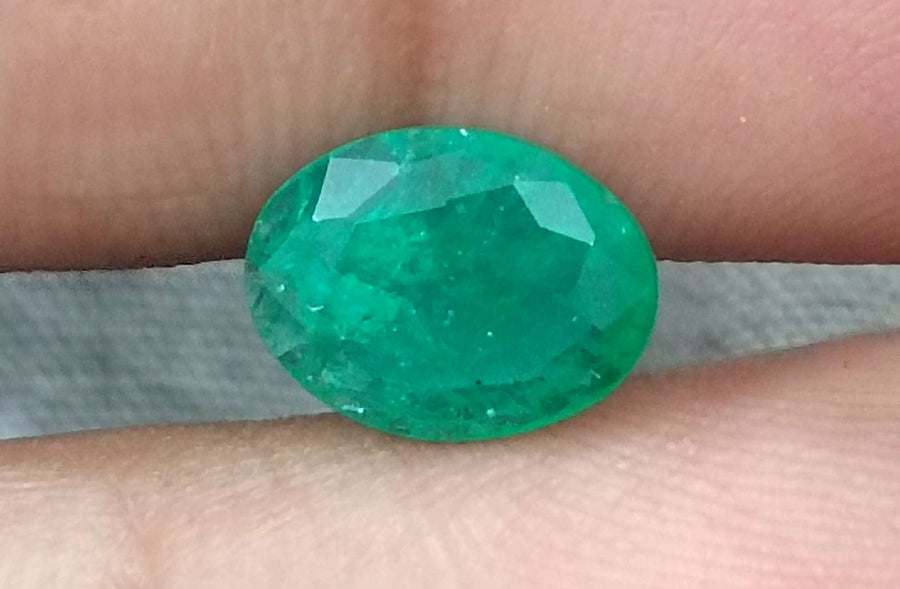 GSI Certified 1.30ct Zambian Emerald