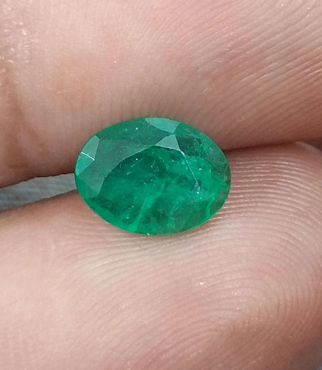 GSI Certified 1.30ct Zambian Emerald