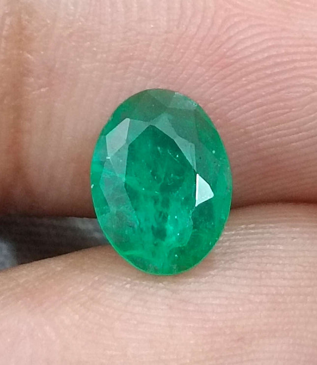 GSI Certified 1.30ct Zambian Emerald