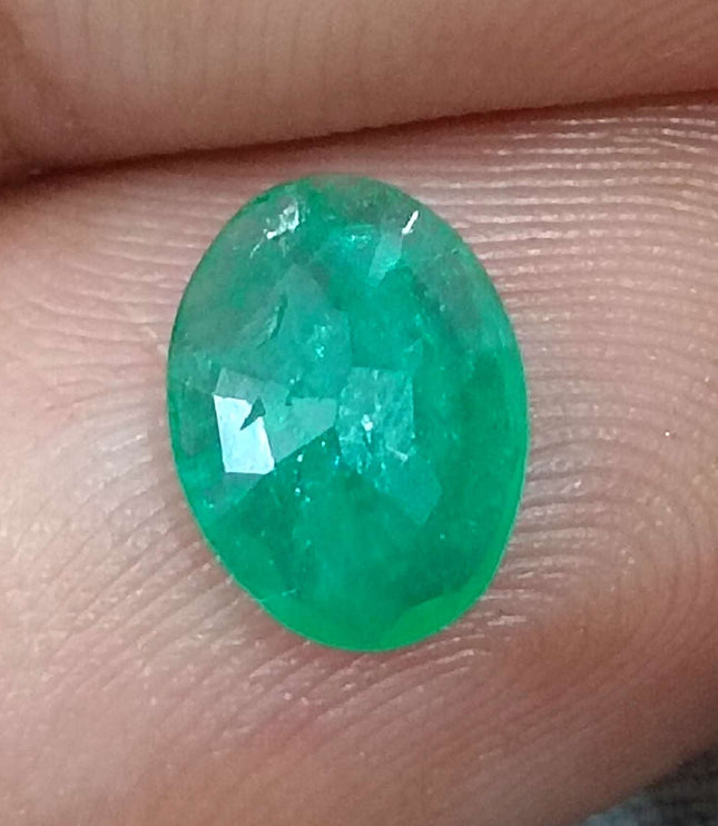 GSI Certified 1.30ct Zambian Emerald
