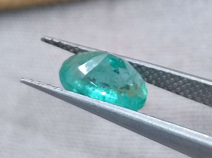 GSI Certified 1.43ct Mystic light bluish Green Russian Emerald