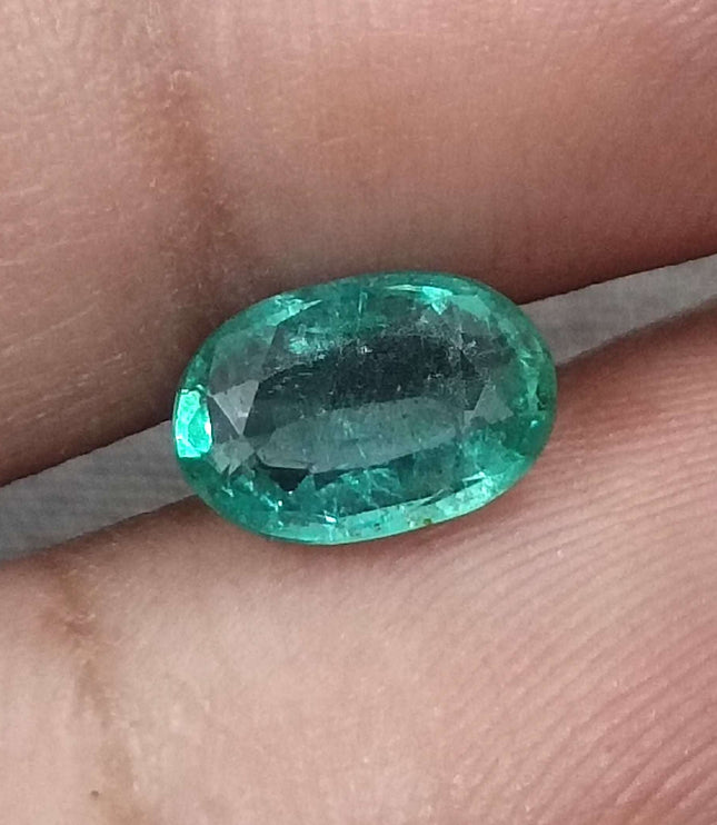 GSI Certified 1.16ct Zambian Emerald