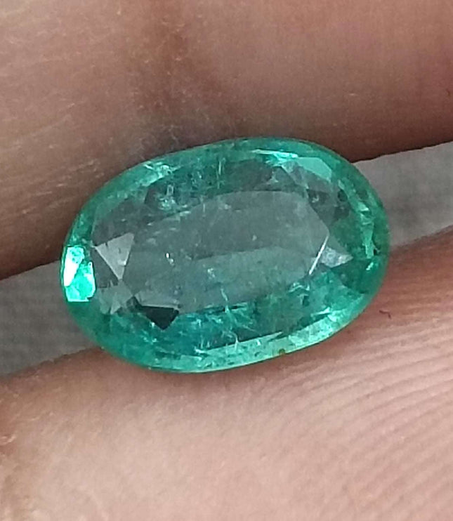 GSI Certified 1.16ct Zambian Emerald
