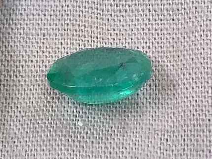 Natural Emerald 2.32ct Zambian Certified Sea Green Oval Cut Loose Gemstone