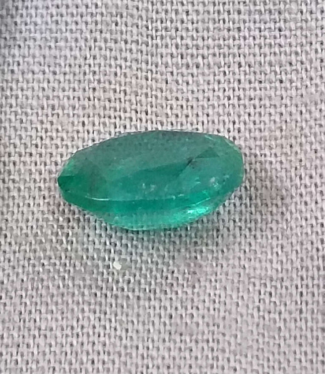 Zambian Emerald 2.32ct Natural Certified Sea Green Oval Cut Loose Gemstone