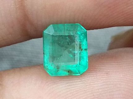 Zambian Emerald 1.68ct Certified Pastel Green Natural Gemstone