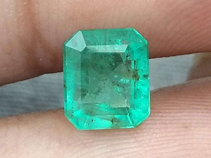 Zambian Emerald 1.68ct Certified Pastel Green Natural Gemstone