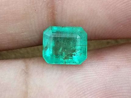 Zambian Emerald 1.68ct Certified Pastel Green Natural Gemstone