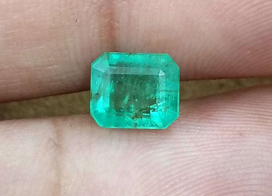 Zambian Emerald 1.68ct Certified Pastel Green Natural Gemstone