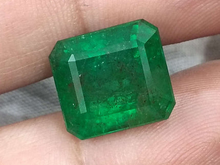 Natural Emerald 10.58 ct Vivid Deep Green Swat Loose Gemstone – Certified Investment Grade