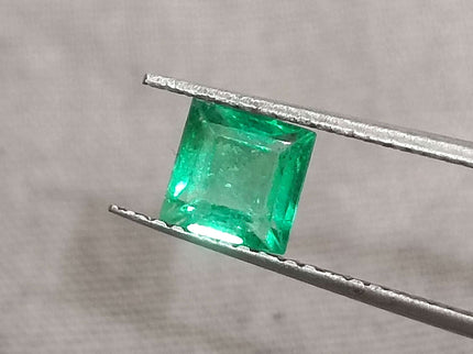 GSI Certified 0.81ct Panjshir Emerald Vivid Green Natural Loose Gemstone.
