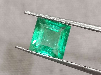 GSI Certified 0.81ct Panjshir Emerald Vivid Green Natural Loose Gemstone.