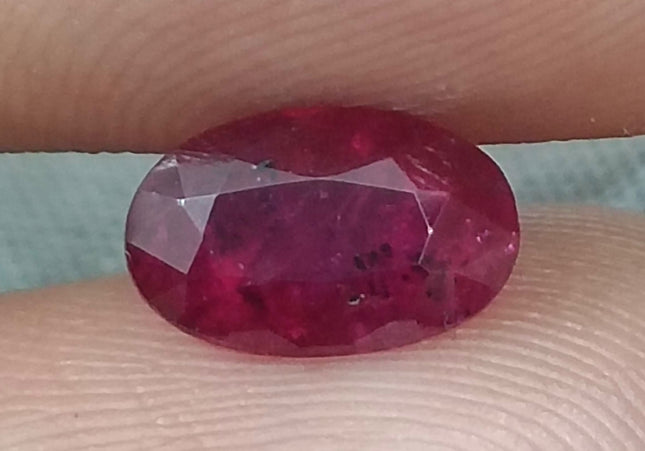 GSI Certified 1.42ct Blood Red Ruby, Natural Untreated Gemstone