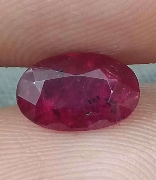 Mozambique Ruby 1.42ct Certified Blood Red Natural Untreated Gemstone