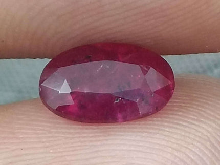 Mozambique Ruby 1.42ct Certified Blood Red Natural Untreated Gemstone