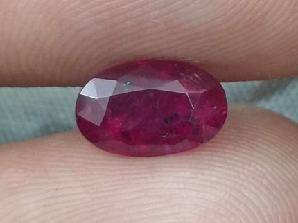 Mozambique Ruby 1.42ct Certified Blood Red Natural Untreated Gemstone