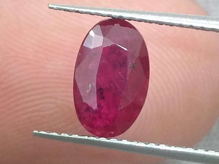 Mozambique Ruby 1.42ct Certified Blood Red Natural Untreated Gemstone