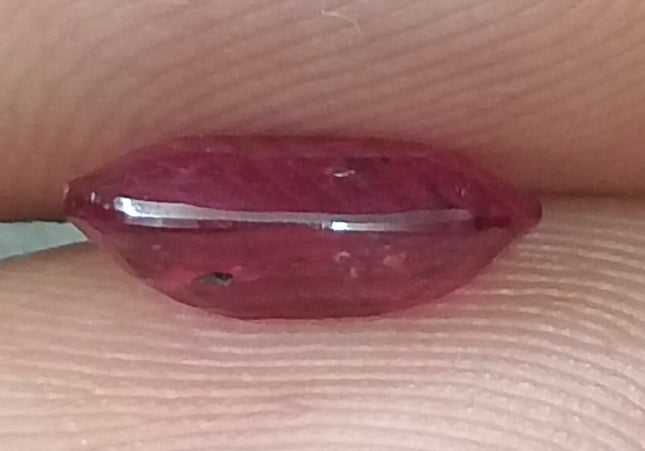 GSI Certified 1.42ct Blood Red Ruby, Natural Untreated Gemstone