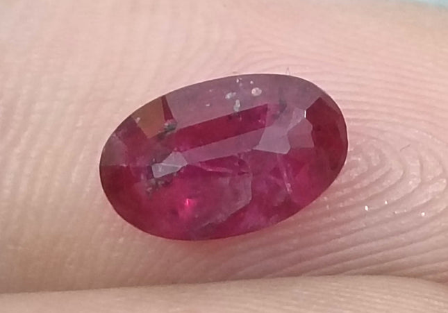 GSI Certified 1.42ct Blood Red Ruby, Natural Untreated Gemstone