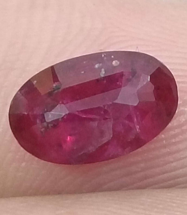 Mozambique Ruby 1.42ct Certified Blood Red Natural Untreated Gemstone