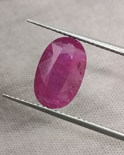 GSI Certified 2.38ct Purplish Red Ruby, Natural Untreated Gemstone