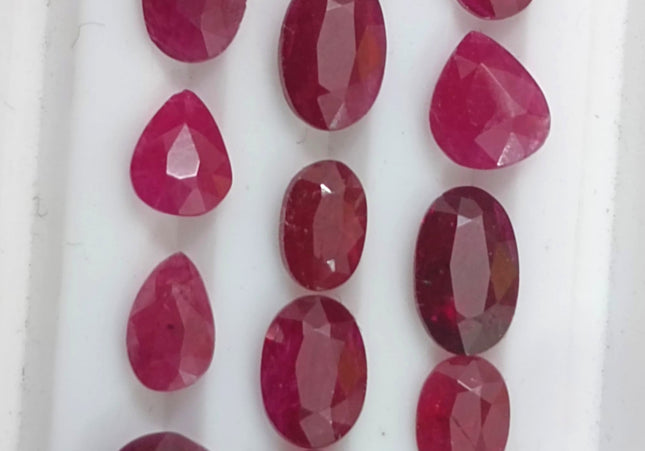 10.70ct Ruby Parcel, Natural Untreated Gemstones