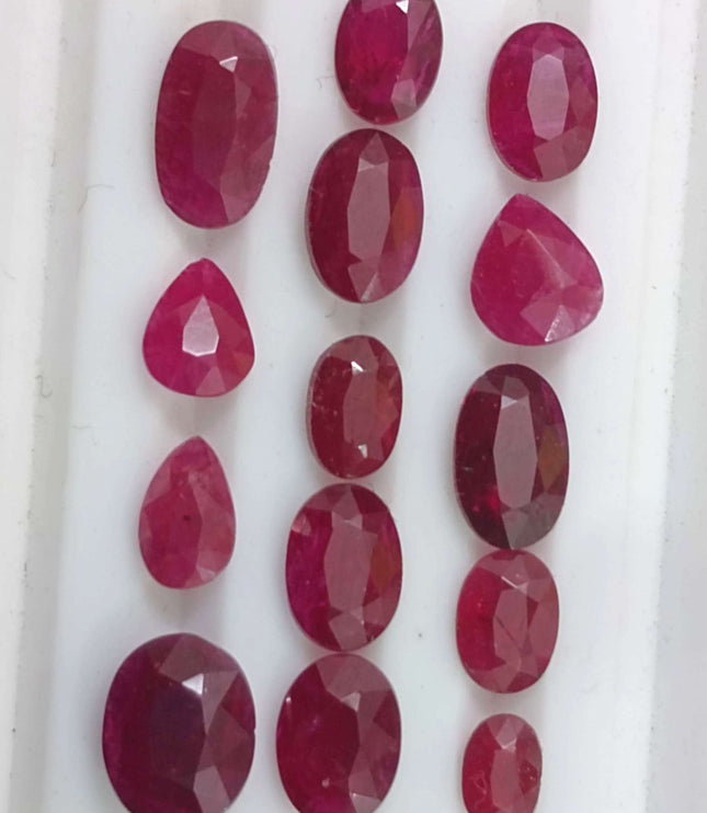10.70ct Natural Untreated Ruby Parcel.