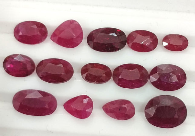 10.70ct Ruby Parcel, Natural Untreated Gemstones