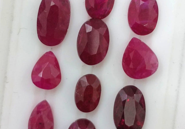 10.70ct Ruby Parcel, Natural Untreated Gemstones