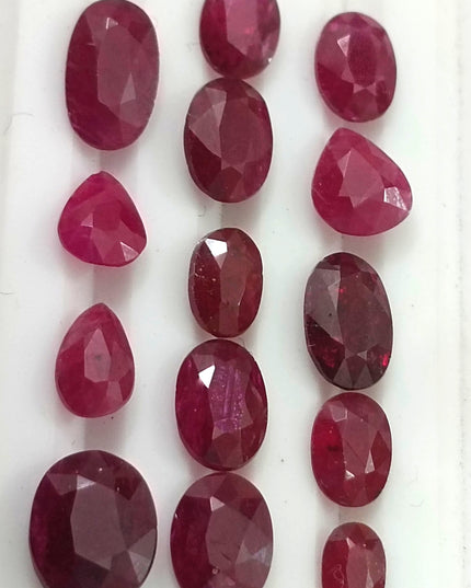 10.70ct Ruby Parcel, Natural Untreated Gemstones