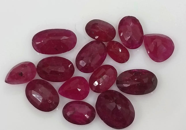 10.70ct Ruby Parcel, Natural Untreated Gemstones
