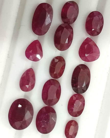 10.70ct Ruby Parcel, Natural Untreated Gemstones